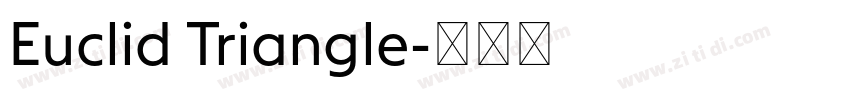 Euclid Triangle字体转换